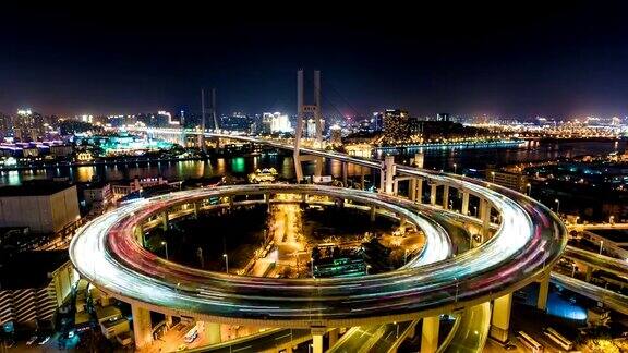 上海南浦大桥夜景-延时盘
