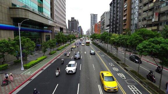 台湾台北道路上的交通状况