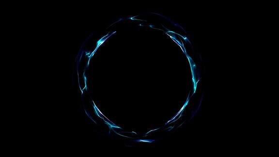 发光的螺旋环抽象的数字背景