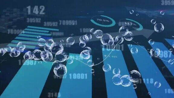 多个泡沫浮动和变化的数字与金融数据处理