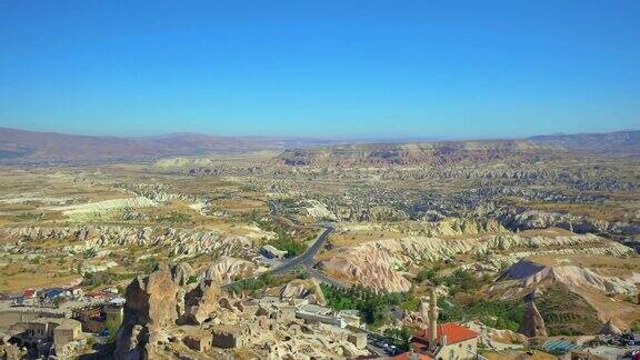 乌奇萨尔市和令人惊叹的风景卡帕多西亚土耳其