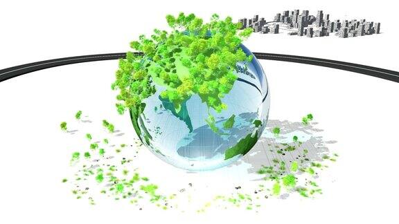绿色世界循环