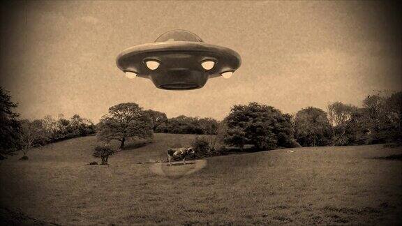 UFO外星人绑架牛UFO不明飞行物外星人近距离遭遇4k