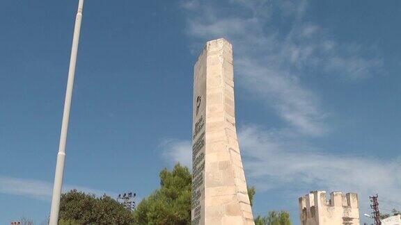 从Canakkale的Seddulbahir纪念碑俯瞰Canakkale土耳其09192013