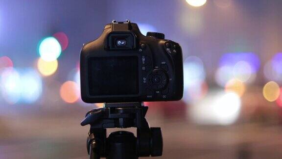 记录城市夜晚的散景视频制作与单反相机