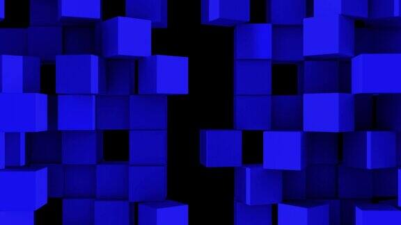 蓝墙的立方体分割