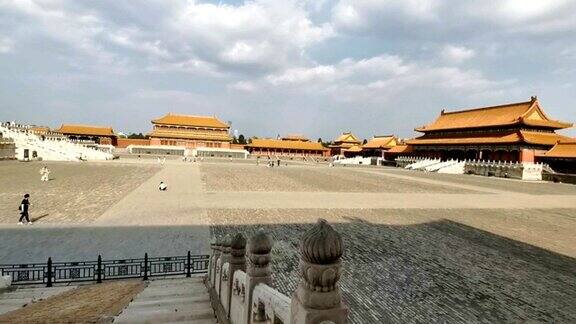 北京紫禁城广场和宫殿