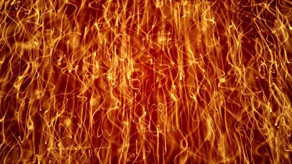 3d下落的火粒子火焰的效果计算机生成的背景3d渲染背景