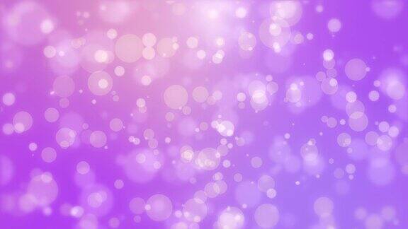闪耀的节日紫色背景与闪烁的灯光