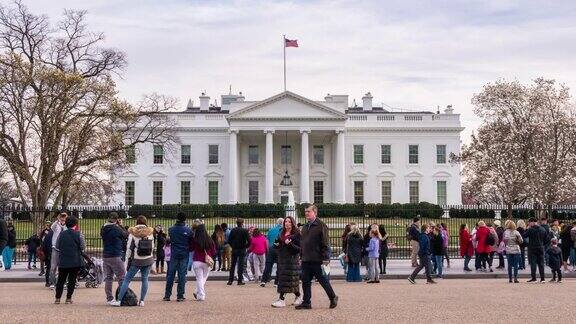 美国华盛顿白宫的4K时间间隔