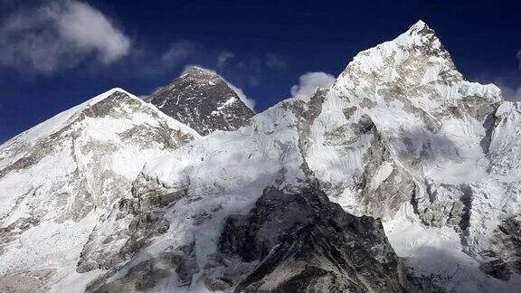 珠穆朗玛峰Nuptse和Lhotse