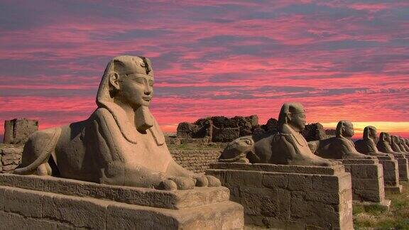 古狮身人面像和其他神庙遗址埃及的象征