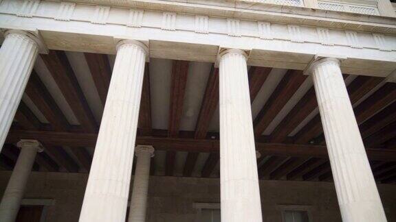 希腊雅典的阿塔罗斯石柱