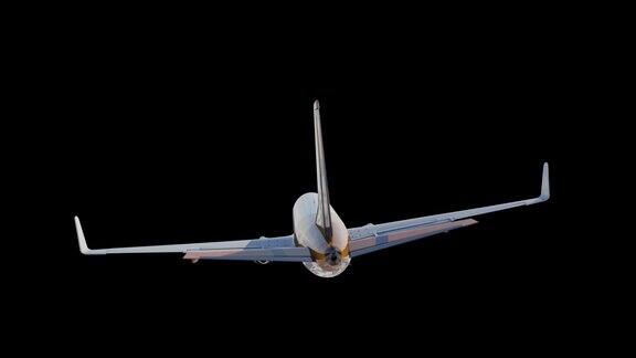 波音737后角-一架透明客机的三维模型