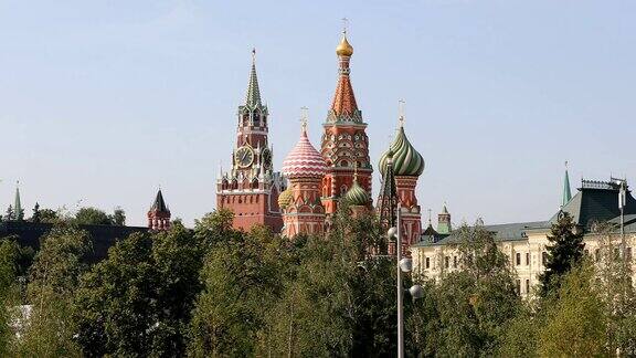 莫斯科克里姆林宫和圣巴西尔大教堂
