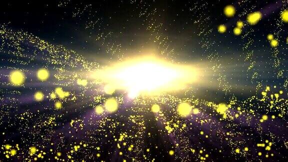 粒子能够循环发光恒星能量波