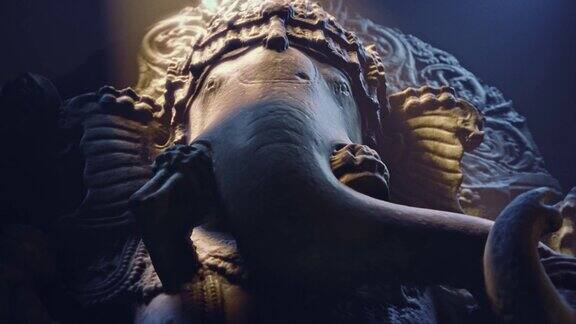 印度象头神甘尼萨雕塑近距离系列