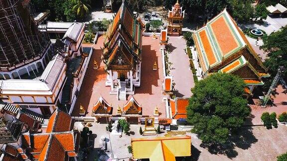 泰国北大尼省长海寺鸟瞰图
