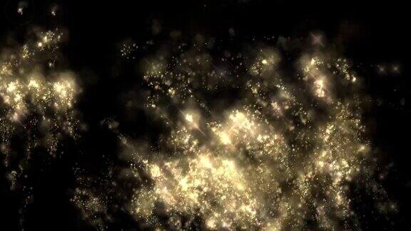 动画-粒子抽象闪烁宇宙耀斑