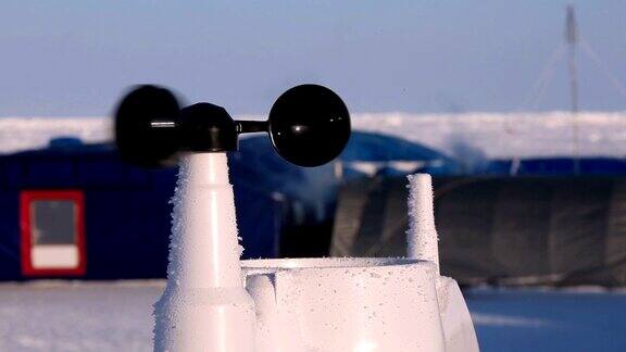 风速计测量的是北极的极地站的风速