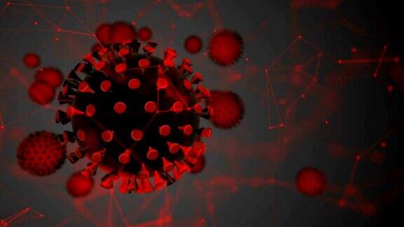 病毒的细胞三维渲染