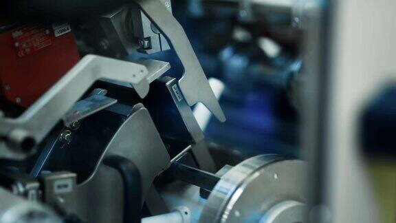 工厂的机械装置齿轮系统旋转