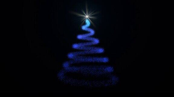 闪闪发光的圣诞树寒假的象征