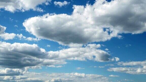 蓝天上有白云Cloudscape自由运动能量云间隔拍摄