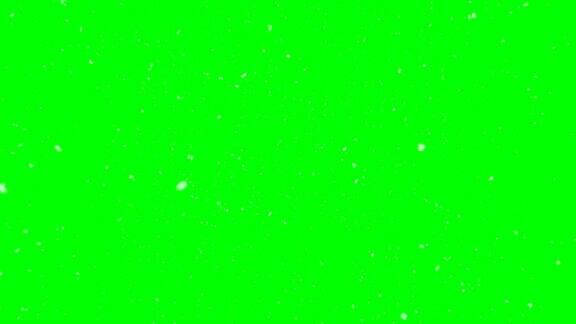 真实看雪动画绿色盒子覆盖无尽的循环