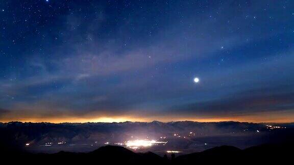 夜空时光流逝