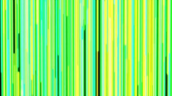 抽象的黄绿色霓虹灯线流动比赛的背景循环光线无缝明亮的动画背景创意的跑线运动设计