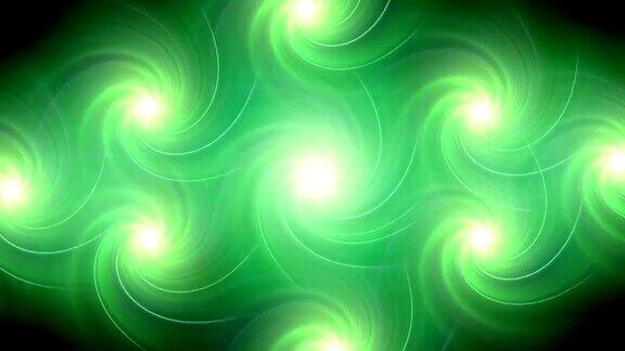 旋转闪光模式绿色模糊HD