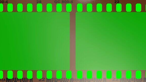 胶片带动画绿屏平
