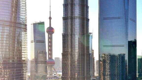 中国上海陆家嘴金融区的摩天大楼