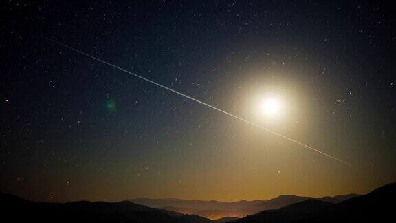 空间背景夜间景观