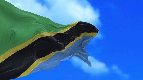 无缝环坦桑尼亚国旗