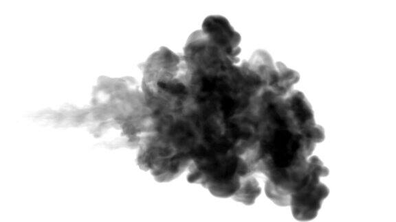 一墨流动注入黑色染料云雾或烟雾墨以慢动作注入白色黑色颜料溶于水墨色背景或烟雾背景为墨水效果使用光磨如阿尔法蒙版