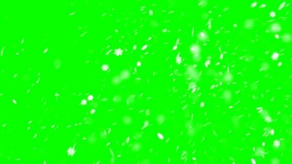 4K雪绿屏幕可循环