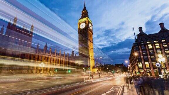 伦敦日落时的大本钟