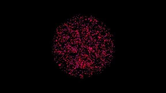 彩色颗粒球体抽象的数字背景