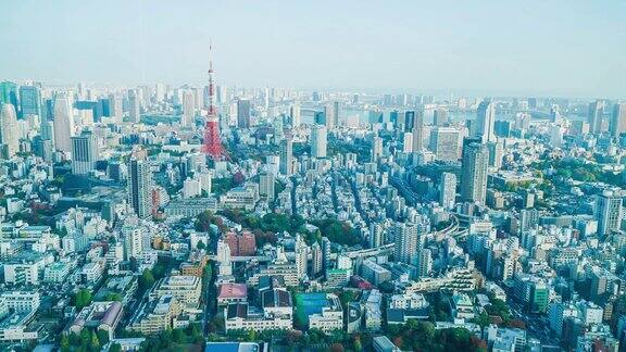 时光流逝的东京城与东京塔