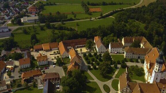 德国Obermarchtal修道院鸟瞰图