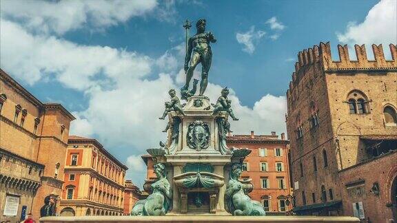 意大利博洛尼亚海神尼普顿的雕像