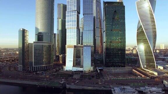 莫斯科商业区-鸟瞰图