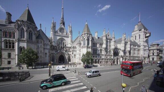 伦敦皇家法院从高角度看