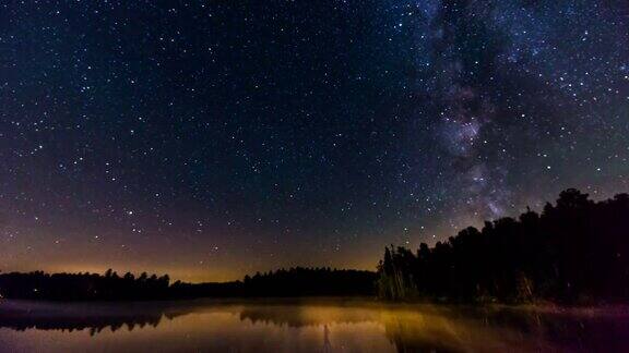 加拿大阿尔冈昆省公园《时光流逝银河系》