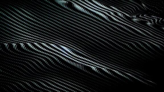 炭黑清晰飘扬的旗帜3d凯夫拉尔旗帜挥舞彩色碳无缝循环动画Kevlar高清分辨率背景清晰黑旗特写1080p全高清视频布局演示