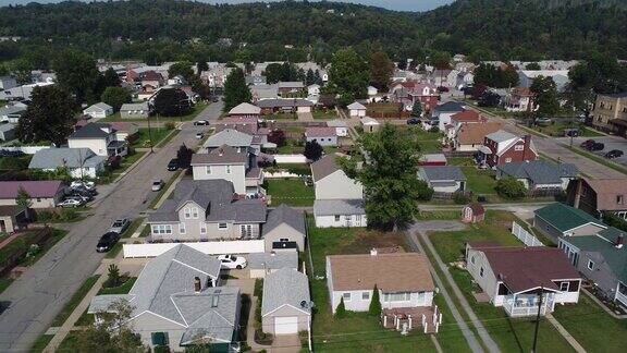 鸟瞰图典型的宾夕法尼亚住宅区