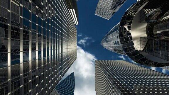 为金融公司提供公寓和办公室的建筑和摩天大楼