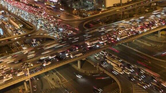 北京夜晚道路交通延时